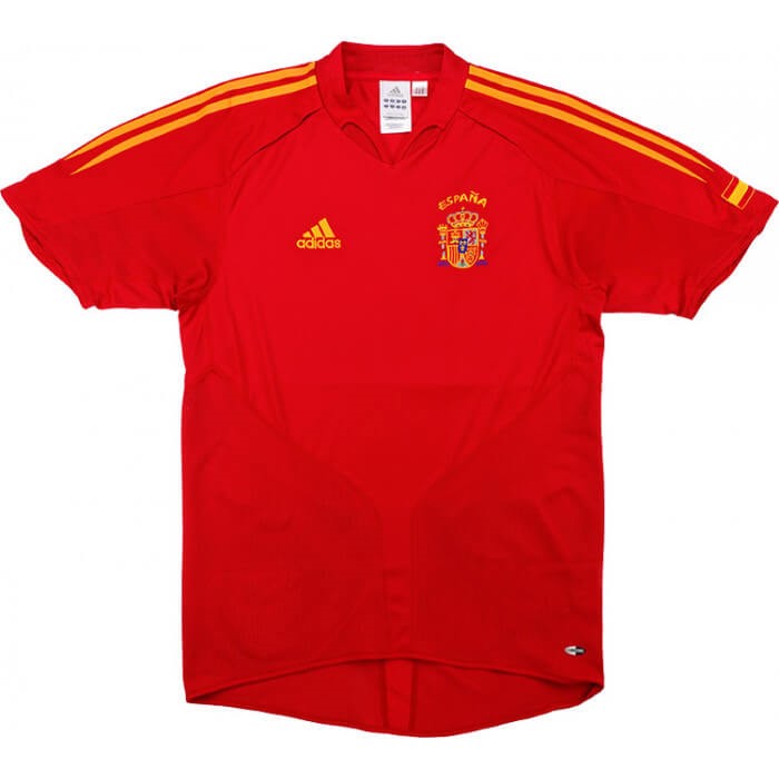 Tailandia Camiseta España Primera equipación Retro 2004 2006 Rojo